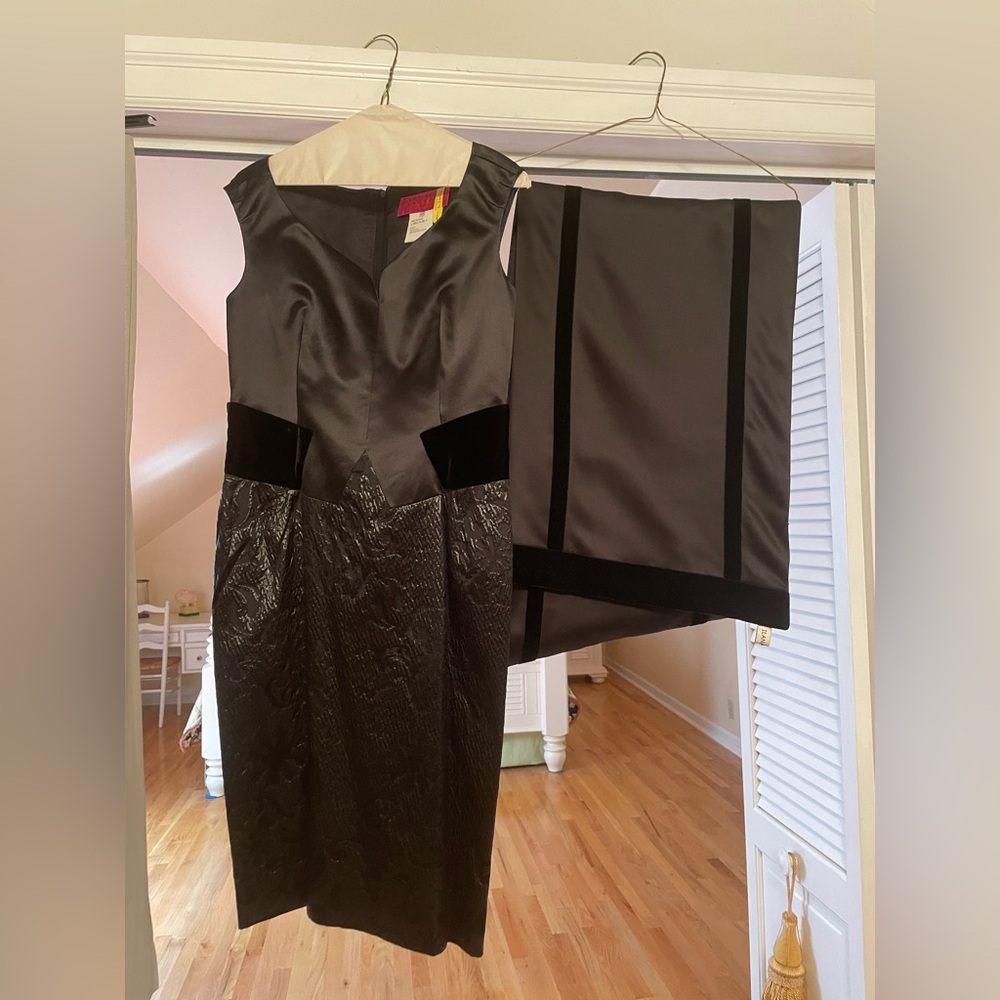 Christian Lacroix Black Sheath Cocktail Dress